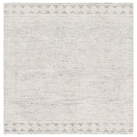 Safavieh 4 x 4 ft. Abstract Hand Tufted Square Area Rug, Ivory & Grey ABT349F-4SQ